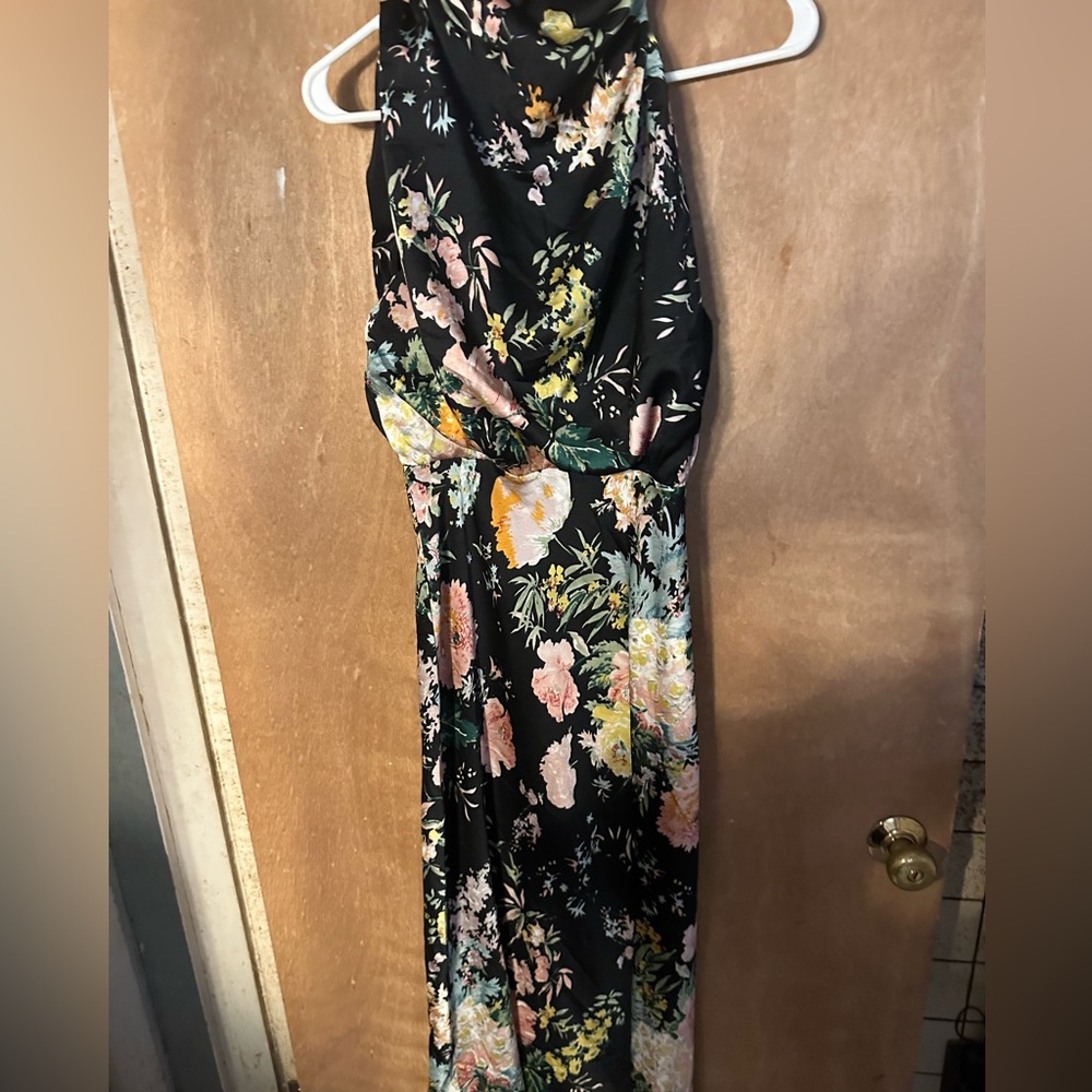 Petal & Pup Floral Maxi Dress - Black, Pink, Yellow, Green
